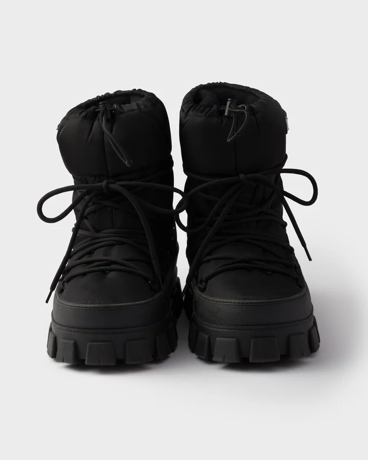 Re-Nylon gabardine après ski booties - Image 5