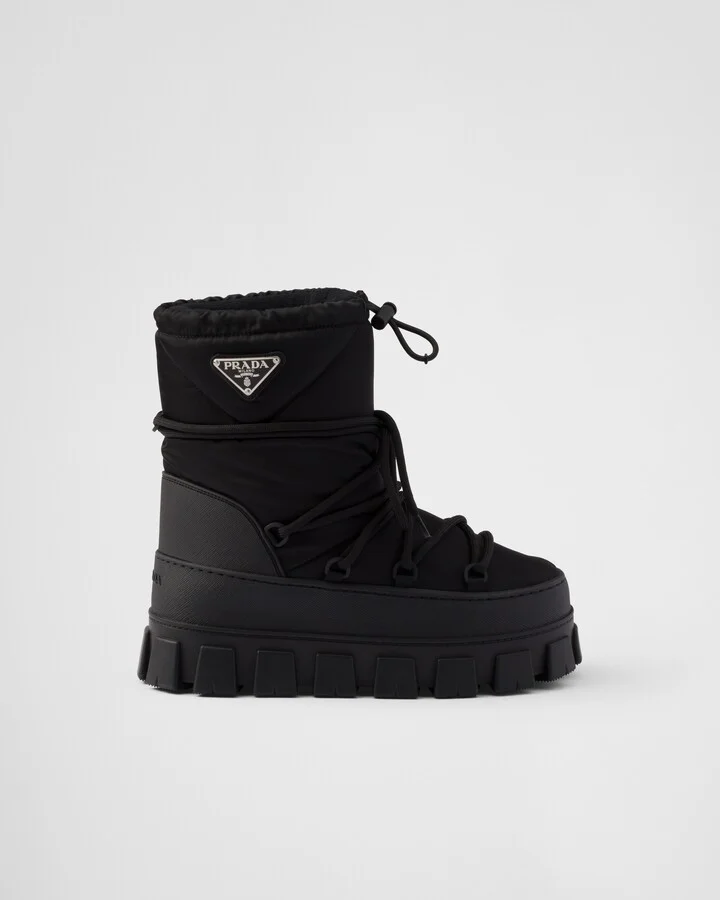 Re-Nylon gabardine après-ski boots - Image 2