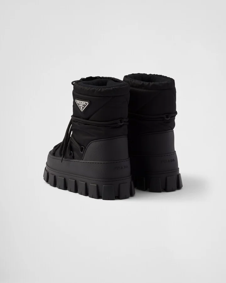 Re-Nylon gabardine après-ski boots - Image 4