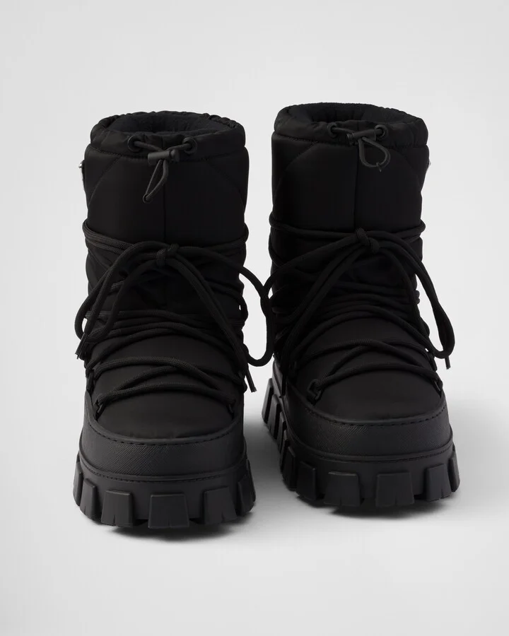 Re-Nylon gabardine après-ski boots - Image 5