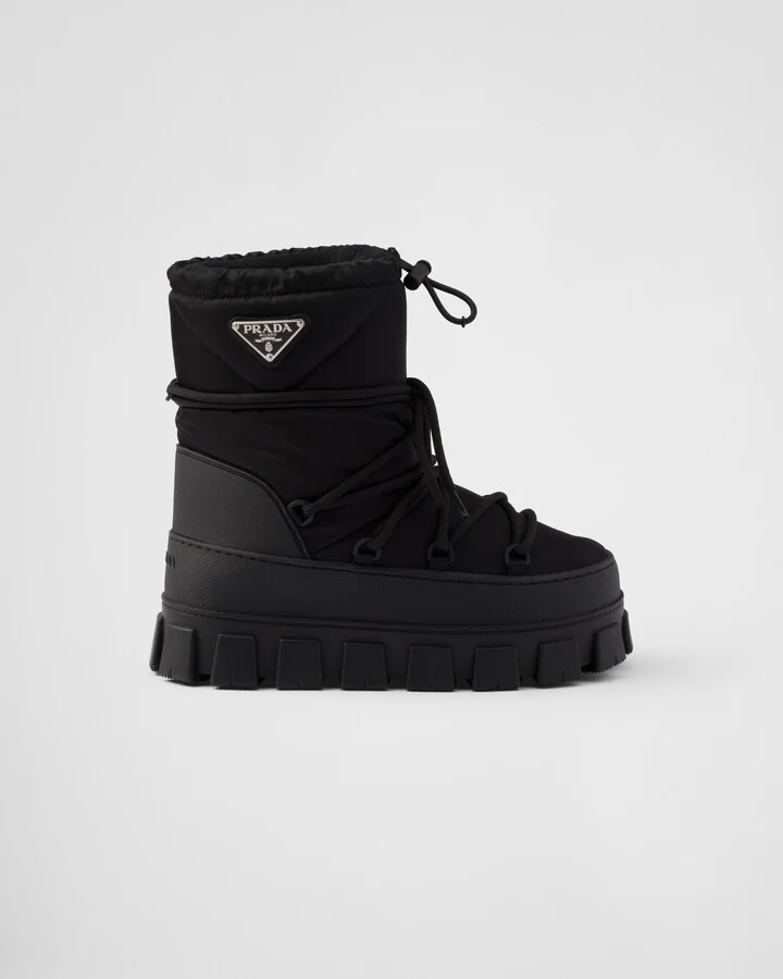 Re-Nylon gabardine après-ski boots - Image 2