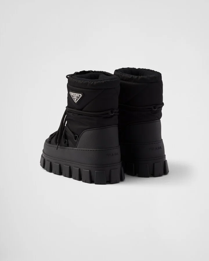 Re-Nylon gabardine après-ski boots - Image 4