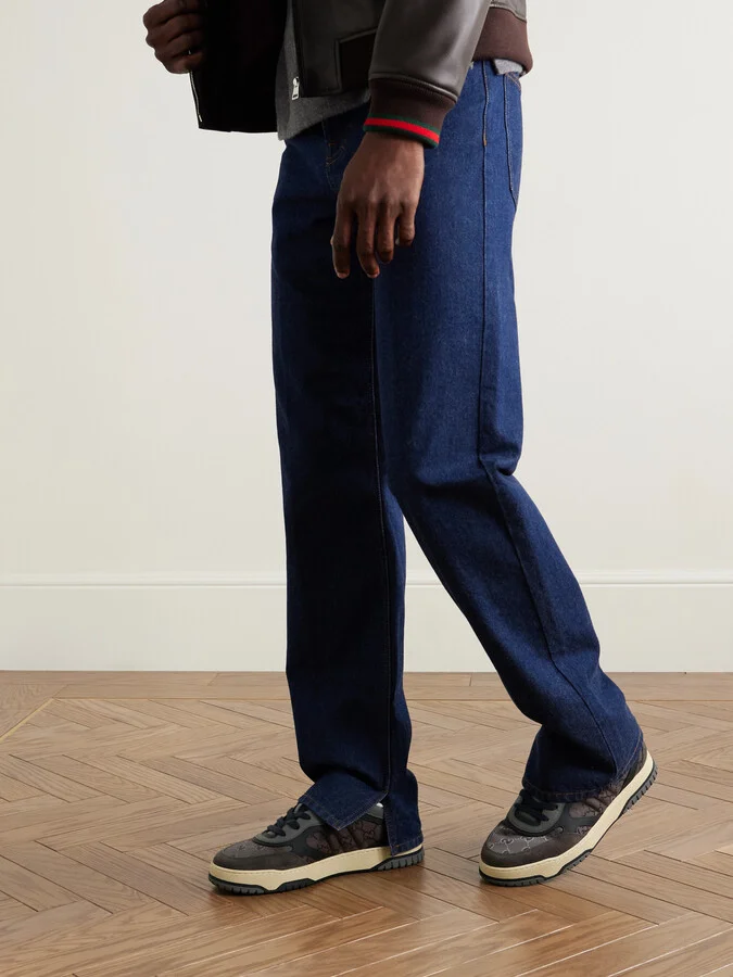 Re-Web Suede and Webbing-Trimmed Canvas and Leather Sneakers - Image 2