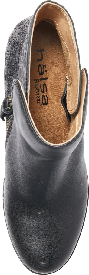 Rea Floral Embossed Leather Bootie - Image 3