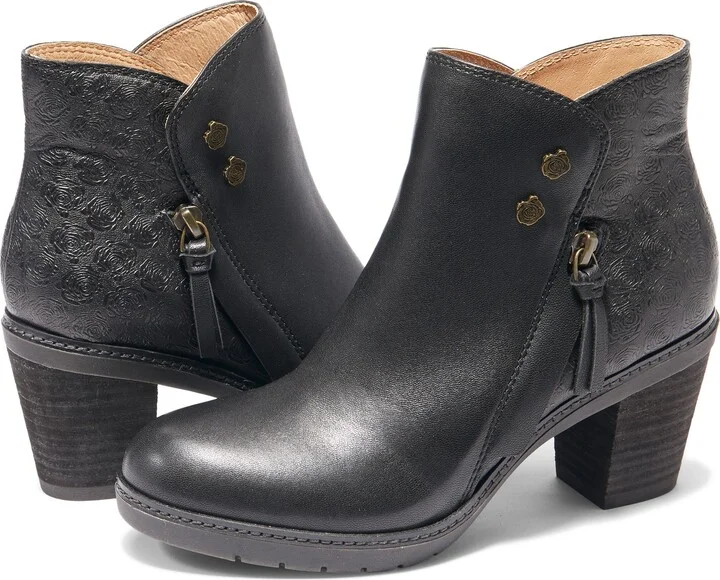 Rea Floral Embossed Leather Bootie - Image 5