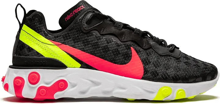 React Element 55 "Black/Flash Crimson" sneakers