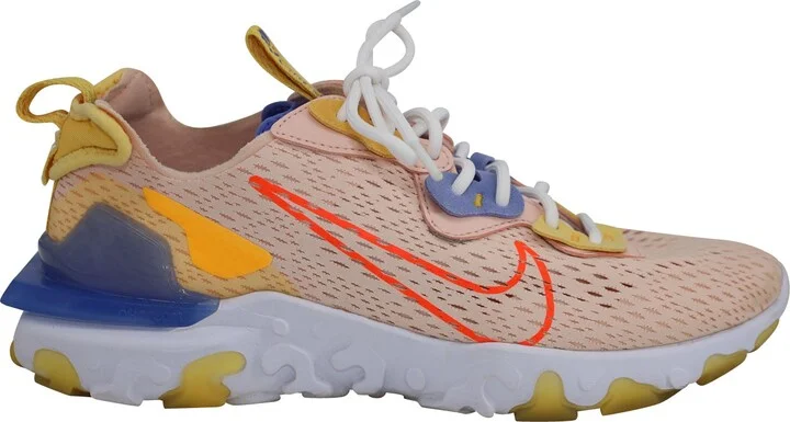 React Vision Sneakers in Washed Cora/Sapphire-Laser/Orange-Hyper Crimson Synthetic