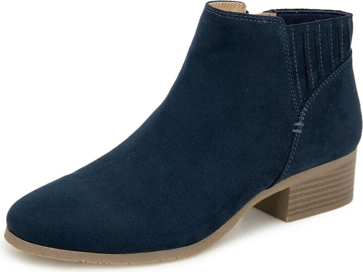 Reaction Womens Zipper Man Made Ankle Boots