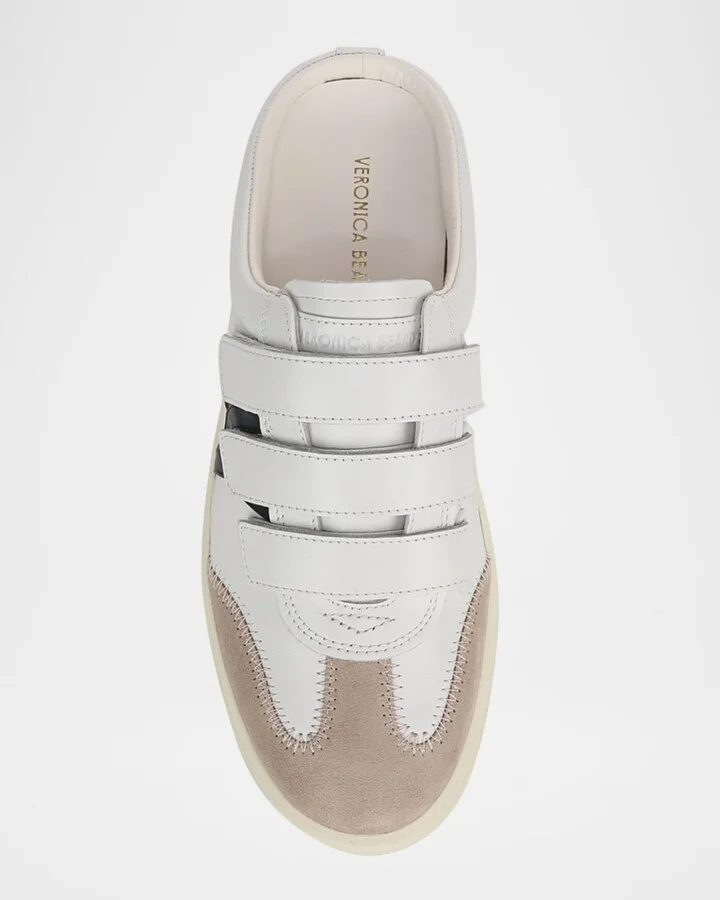 Reagan Mixed Leather Triple-Grip Mule Sneakers - Image 4