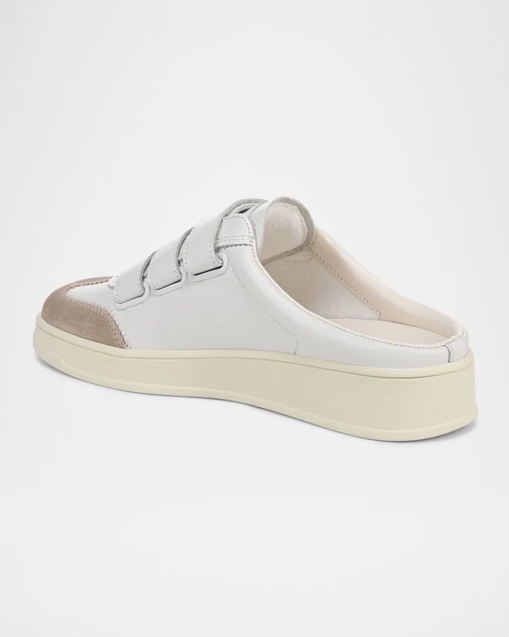 Reagan Mixed Leather Triple-Grip Mule Sneakers - Image 6