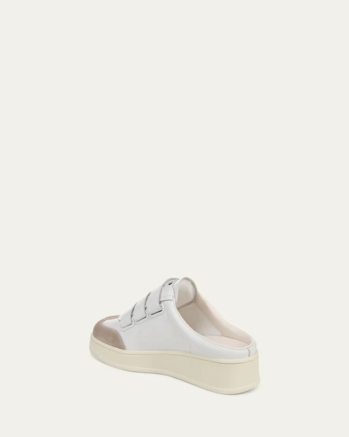 Reagan Mixed Leather Triple-Grip Mule Sneakers - Image 2