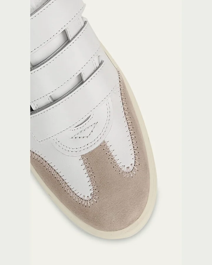 Reagan Mixed Leather Triple-Grip Mule Sneakers - Image 4