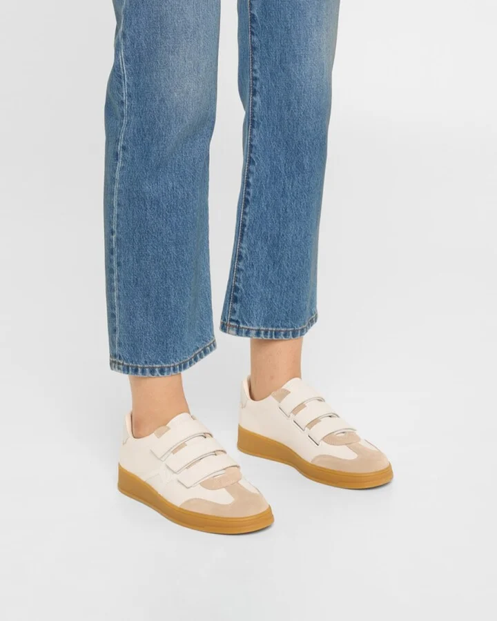 Reagan Mixed Leather Triple-Grip Sneakers - Image 7