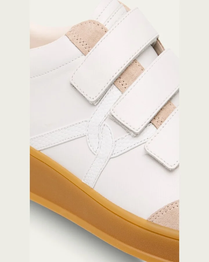 Reagan Mixed Leather Triple-Grip Sneakers - Image 4
