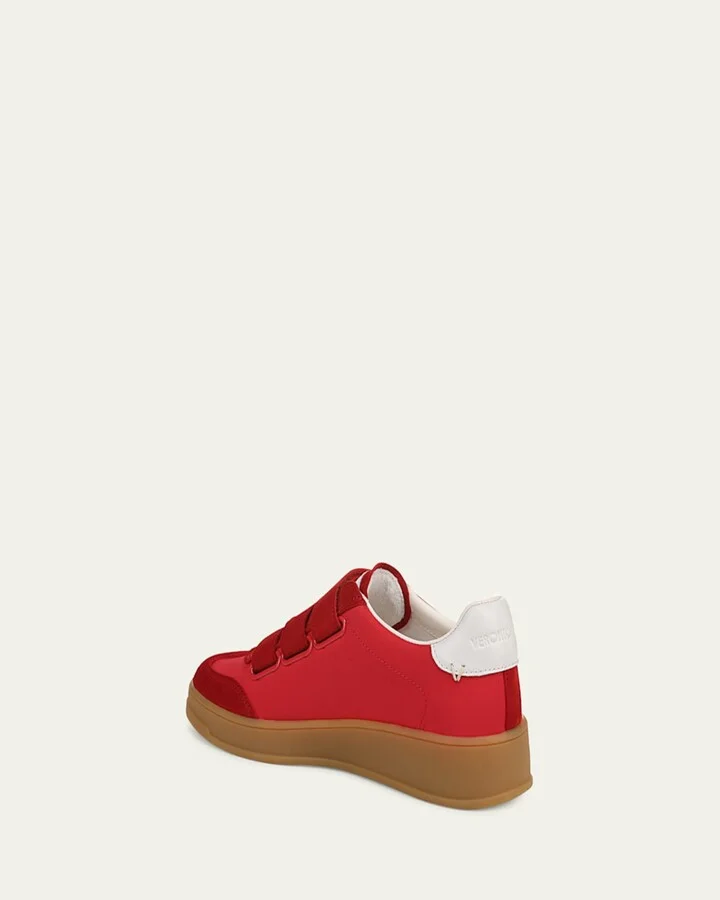 Reagan Mixed Leather Triple-Grip Sneakers - Image 2