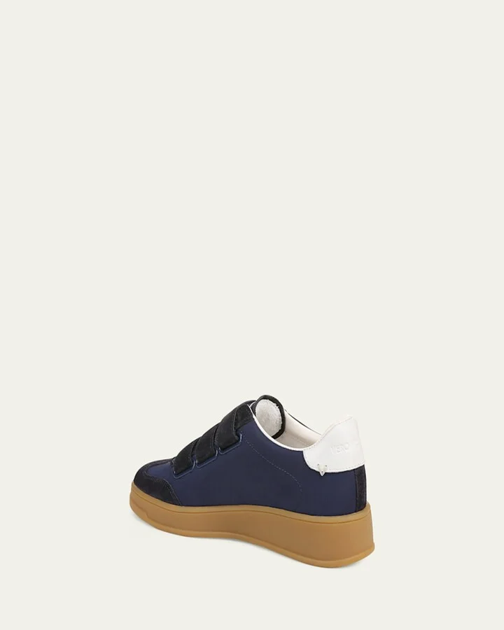 Reagan Mixed Leather Triple-Grip Sneakers - Image 2