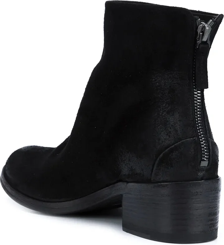 Rear Zip Ankle Boots - Image 3