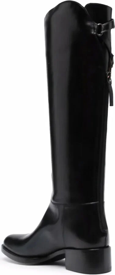 Rear-Zip Knee Length Boots - Image 3