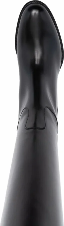 Rear-Zip Knee Length Boots - Image 4