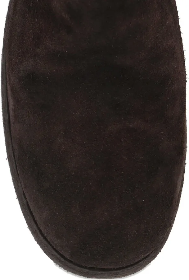 Rear-Zip Suede Boots - Image 4