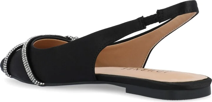 Rebbel Pavé Crystal Knot Slingback Flat - Image 2