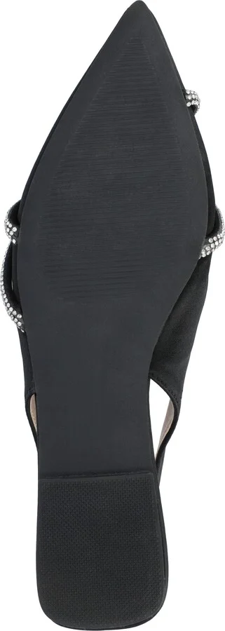 Rebbel Pavé Crystal Knot Slingback Flat - Image 6