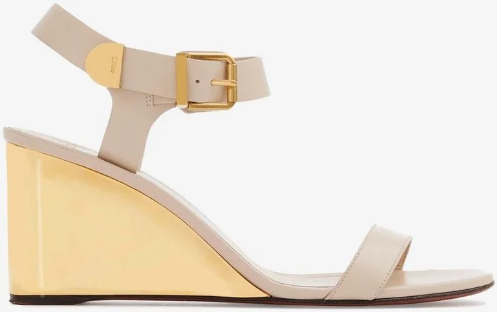 Rebecca 70 Leather Wedge Sandals