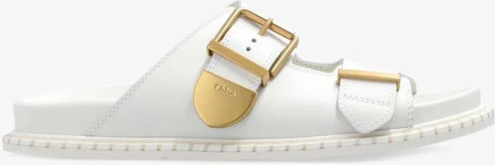 Rebecca Double-Buckle Slides