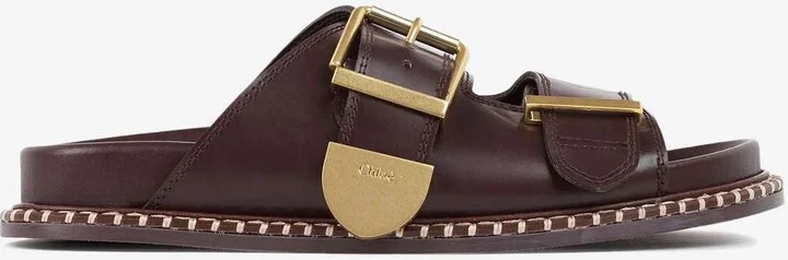 Rebecca Double-Buckle Slides