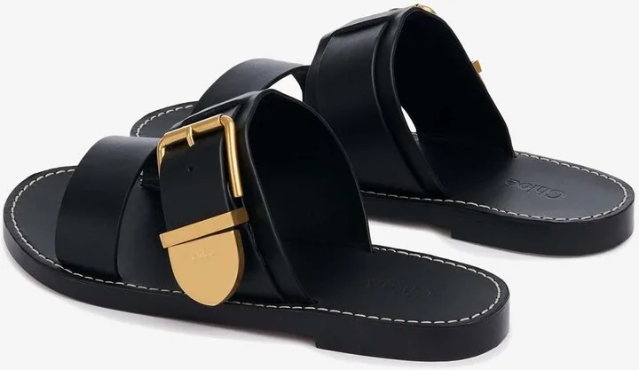Rebecca Leather Slides - Image 2
