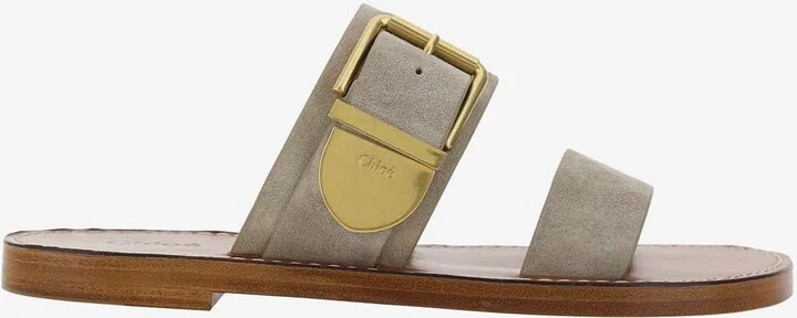 Rebecca Leather Slides