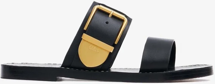 Rebecca Leather Slides