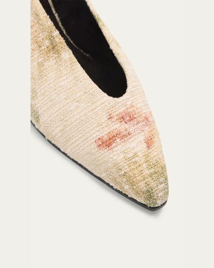 Rebecca Linen Ballerina Flats - Image 2