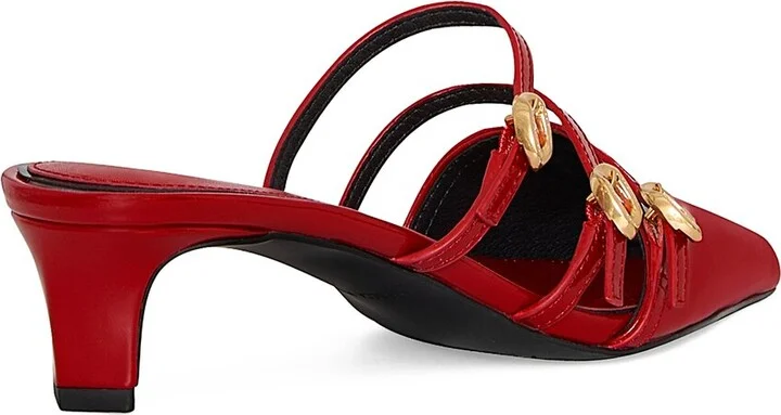 Rebecca Minkoff Buckle Leather Mule - Image 2