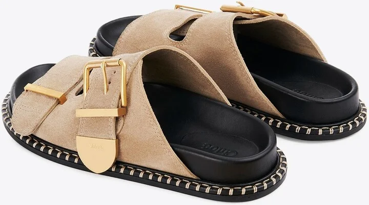 Rebecca Suede Slides - Image 2