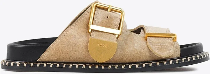 Rebecca Suede Slides