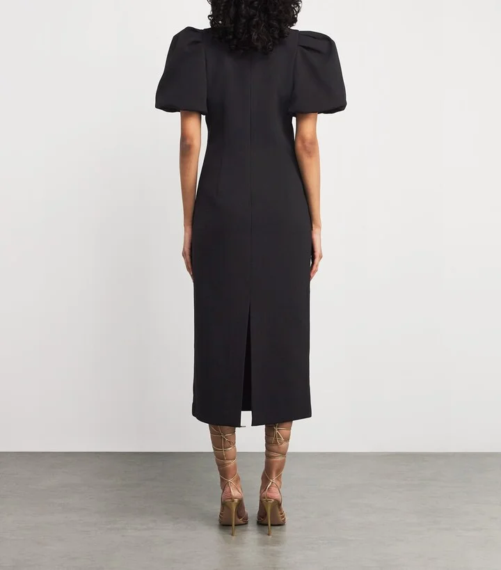 Rebecca Vallance Appliqué Rosetta Midi Dress - Image 3