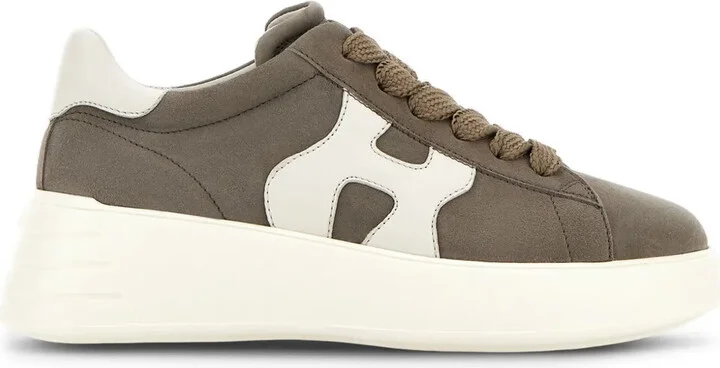 Rebel lace-up suede sneakers