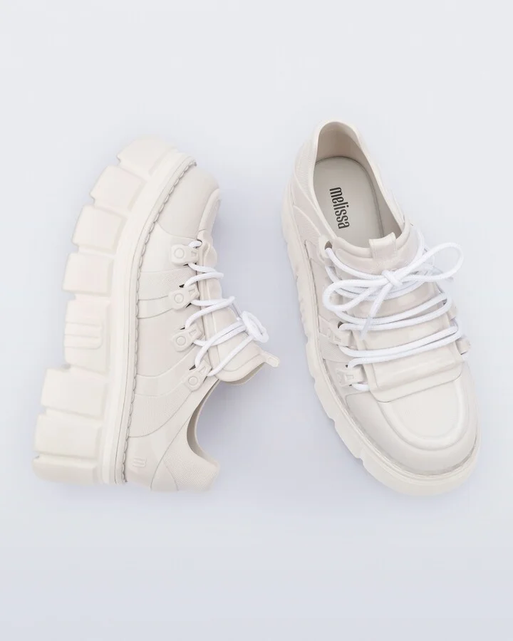 Rebel Platform Combat Boot - White - Image 3