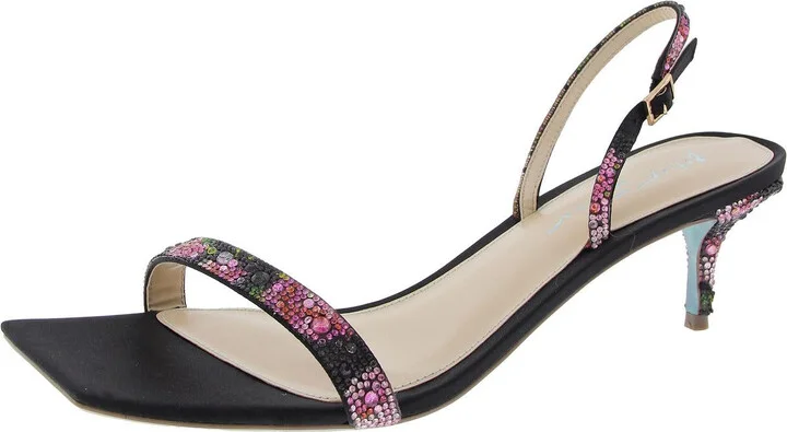 Rebel Womens Satin Dressy Slingback Heels