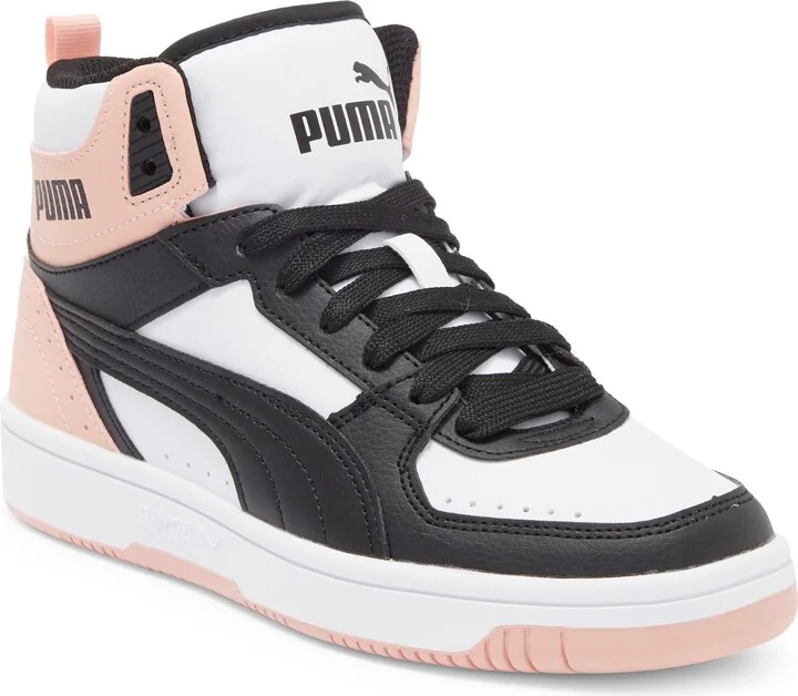 PUMA WHITE-PUMA BLACK-PEACH