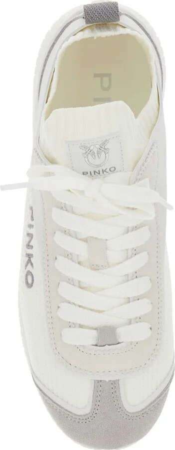 'Reby 03' White Sneakers With Logo Patch On The Tongue And Logo Lettering On The Side In Cotton Blend Woman - Image 4