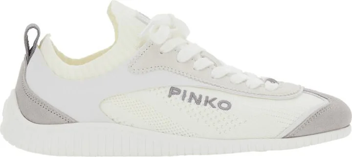 'Reby 03' White Sneakers With Logo Patch On The Tongue And Logo Lettering On The Side In Cotton Blend Woman