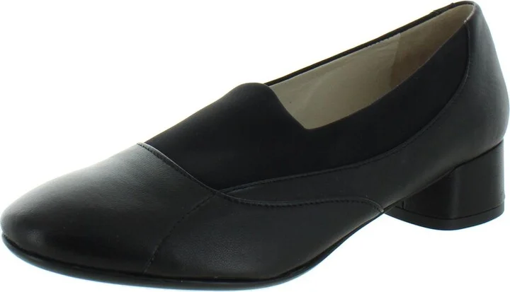 Recanati Womens Block Heel Round Toe Pumps