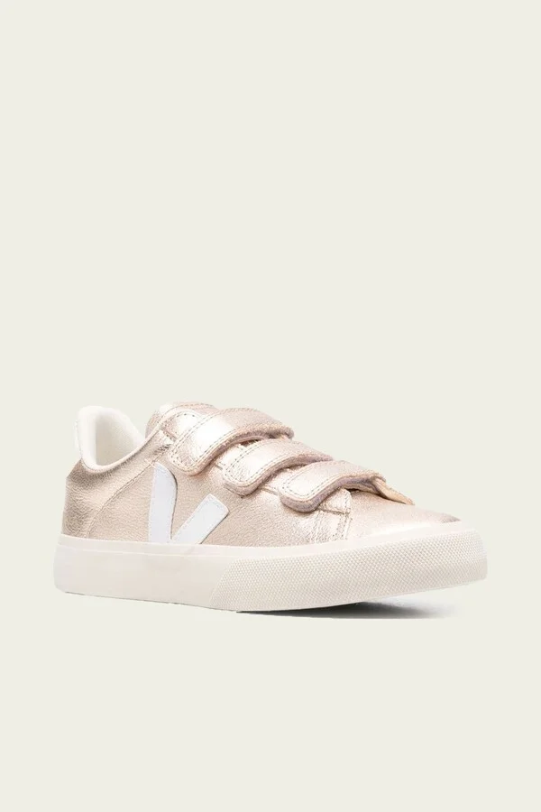 Recife Chromefree Leather Sneaker in Platine White - Image 2