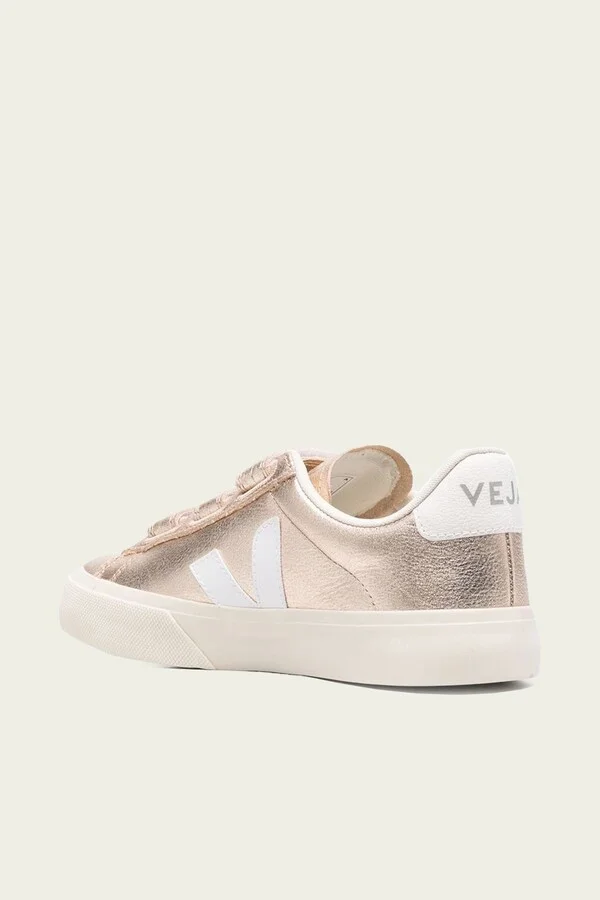 Recife Chromefree Leather Sneaker in Platine White - Image 3