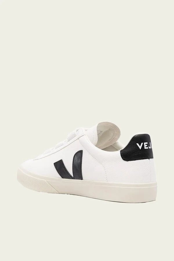 Recife Chromefree Leather Sneaker in White Black - Image 3