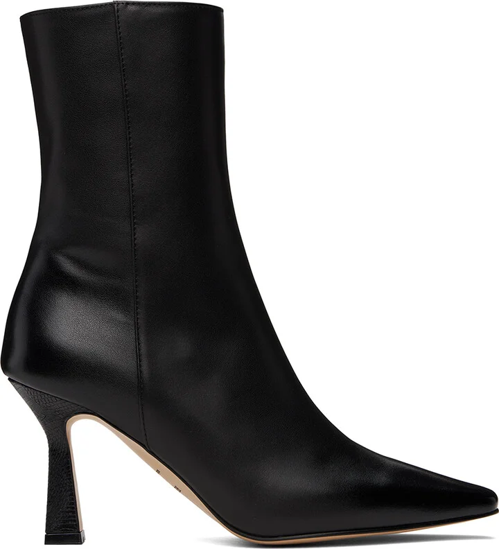 RECTO Black Cassandra Ankle Boots