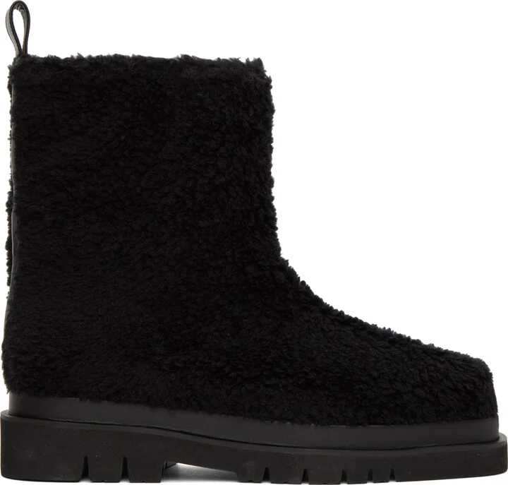 RECTO Black Sherpa Alex Boots