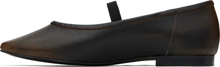 RECTO Brown Katharina Ballerina Flats - Image 3